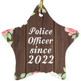 Police Officer Since 2022 - Star Ornament A
