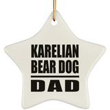 Karelian Bear Dog Dad - Star Ornament