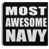 Most Awesome Navy - Canvas Square