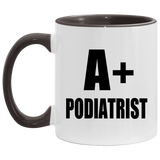 A+ Podiatrist - 11oz Accent Mug Black