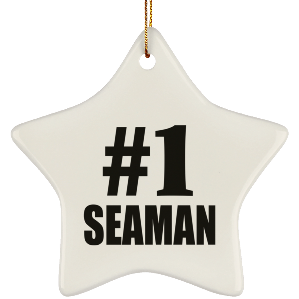 Number One #1 Seaman - Star Ornament