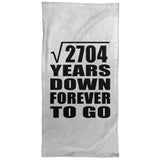 52nd Anniversary Square Root of 2704 Years Down Forever To Go - Hand Towel