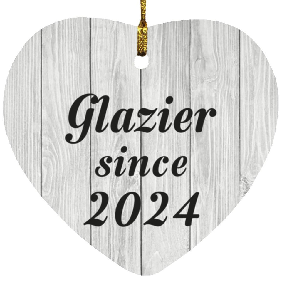 Glazier Since 2024 - Heart Ornament F