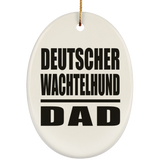 Deutscher Wachtelhund Dad - Oval Ornament