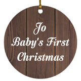 Jo Baby's First Christmas - Circle Ornament D