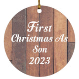 First Christmas As Son 2023 - Circle Ornament E