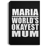 Maria World's Okayest Mum - Canvas Portrait