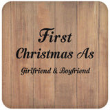First Christmas As Girlfriend & Boyfriend - Drink Coaster C
