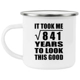 29th Birthday Took Square Root of 841 Years To Look Good - 12oz Camping Mug