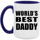 World's Best Daddy - 15oz Accent Mug Purple