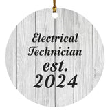 Electrical Technician Established Est. 2024 - Circle Ornament F