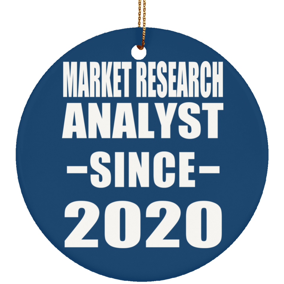 Market Research Analyst Since 2020 - Circle Ornament