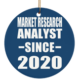 Market Research Analyst Since 2020 - Circle Ornament