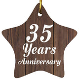 35th Anniversary 35 Years Anniversary - Star Ornament D
