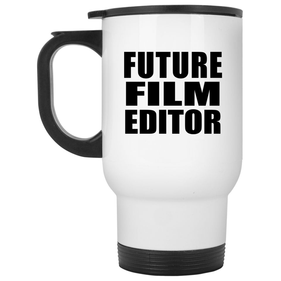 Future Film Editor - White Travel Mug