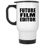 Future Film Editor - White Travel Mug