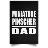 Miniature Pinscher Dad - Poster Portrait