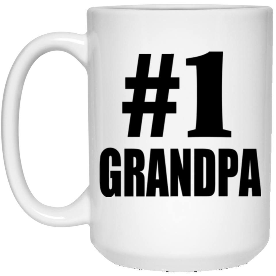 Number One #1 Grandpa - 15 Oz Coffee Mug