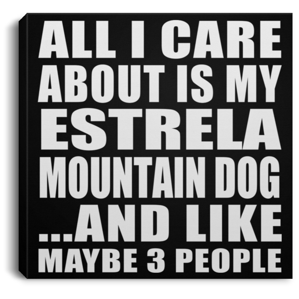 All I Care About Is My Estrela Mountain Dog - Canvas Square