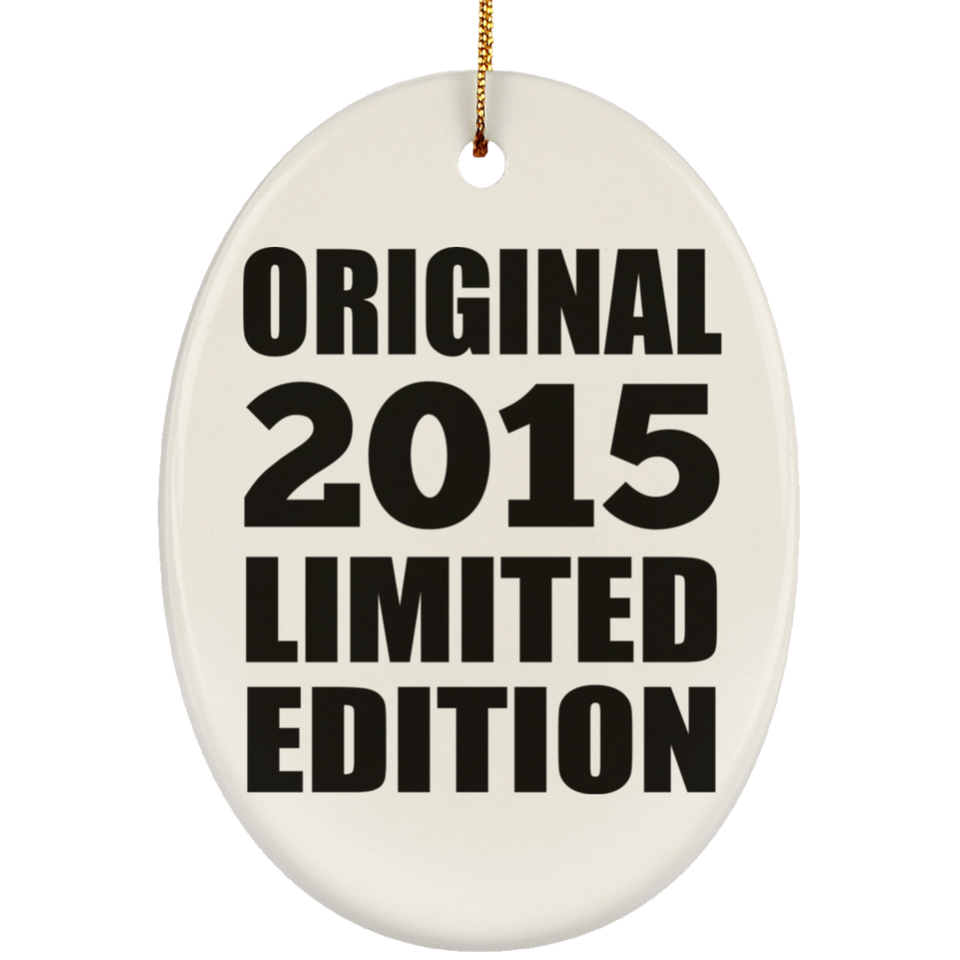 9th Birthday Original 2015 Limited Edition - Oval Ornament