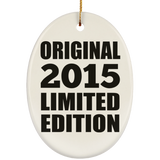 9th Birthday Original 2015 Limited Edition - Oval Ornament