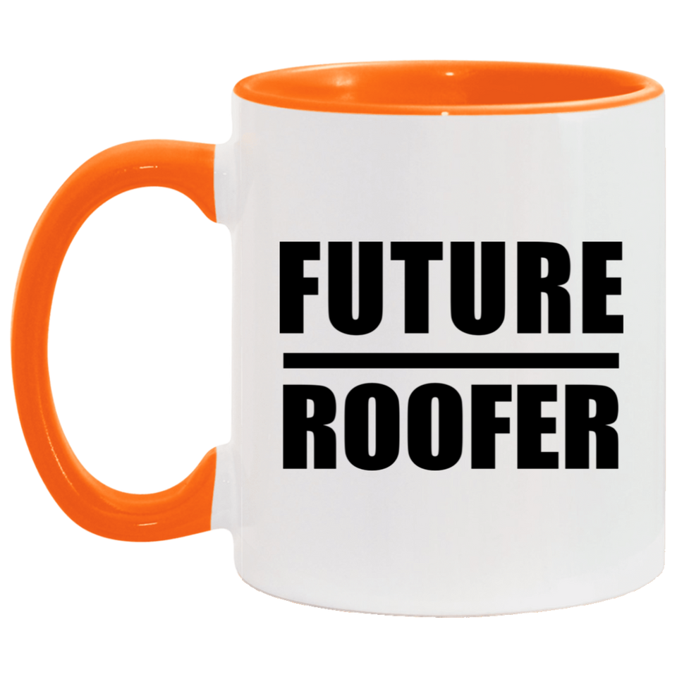 Future Roofer - 11oz Accent Mug Orange