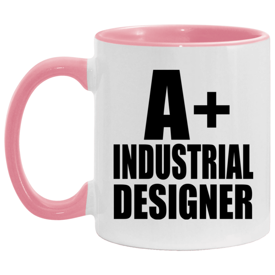 A+ Industrial Designer - 11oz Accent Mug Pink