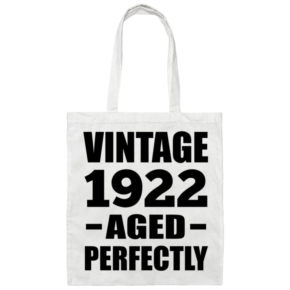 102nd Birthday Vintage 1922 Aged Perfectly - Tote Bag White