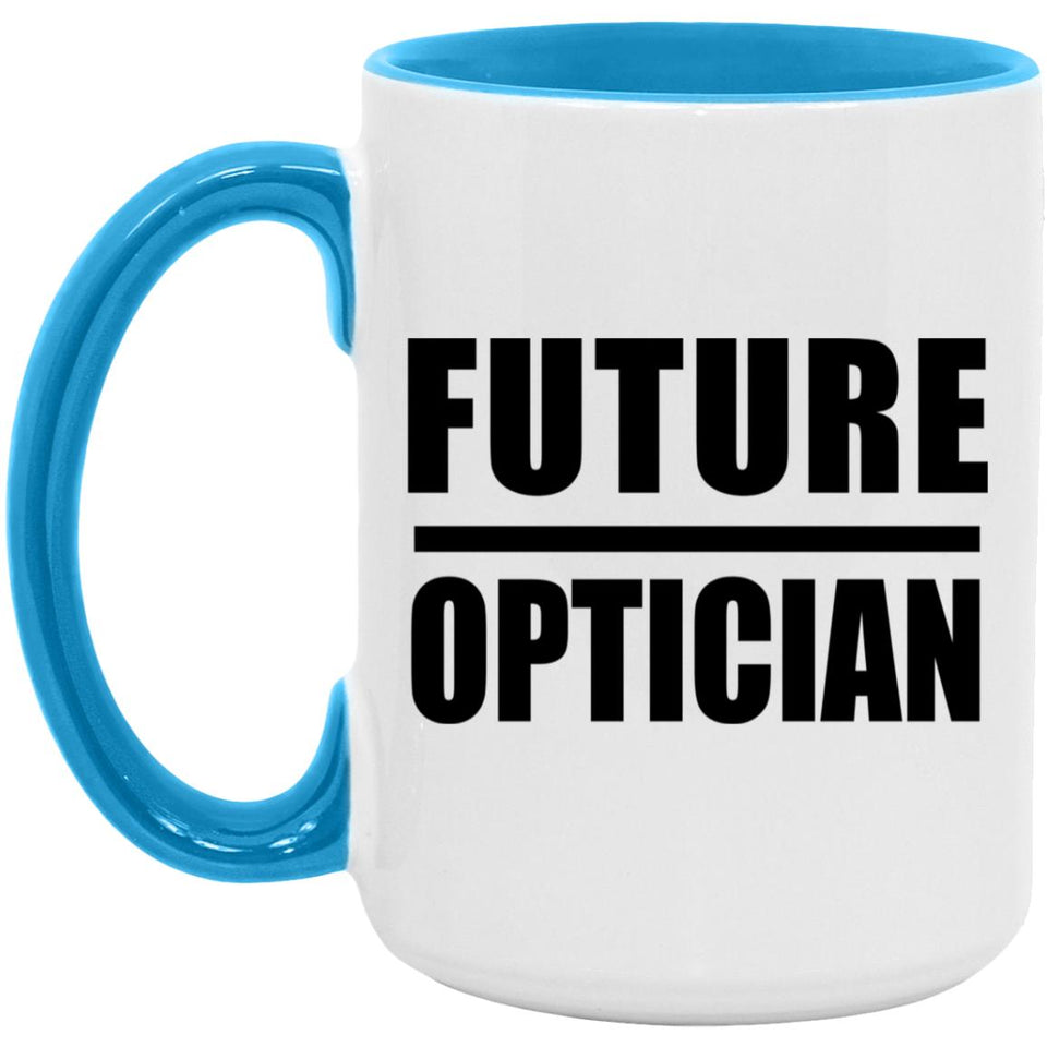 Future Optician - 15oz Accent Mug Blue