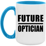 Future Optician - 15oz Accent Mug Blue
