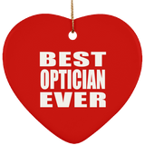 Best Optician Ever - Heart Ornament