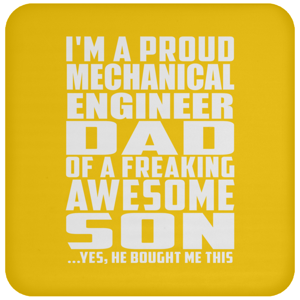Proud Mechanical Engineer Dad Of Awesome Son - Drink Coaster