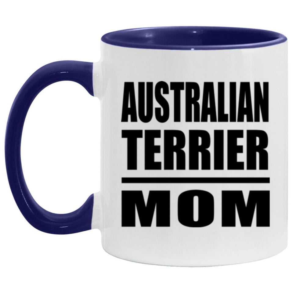 Australian Terrier Mom - 11oz Accent Mug Purple