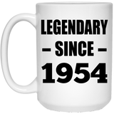 70th Birthday Legendary Since 1954 - 15oz Coffee Mug