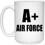 A+ Air Force - 15oz Coffee Mug