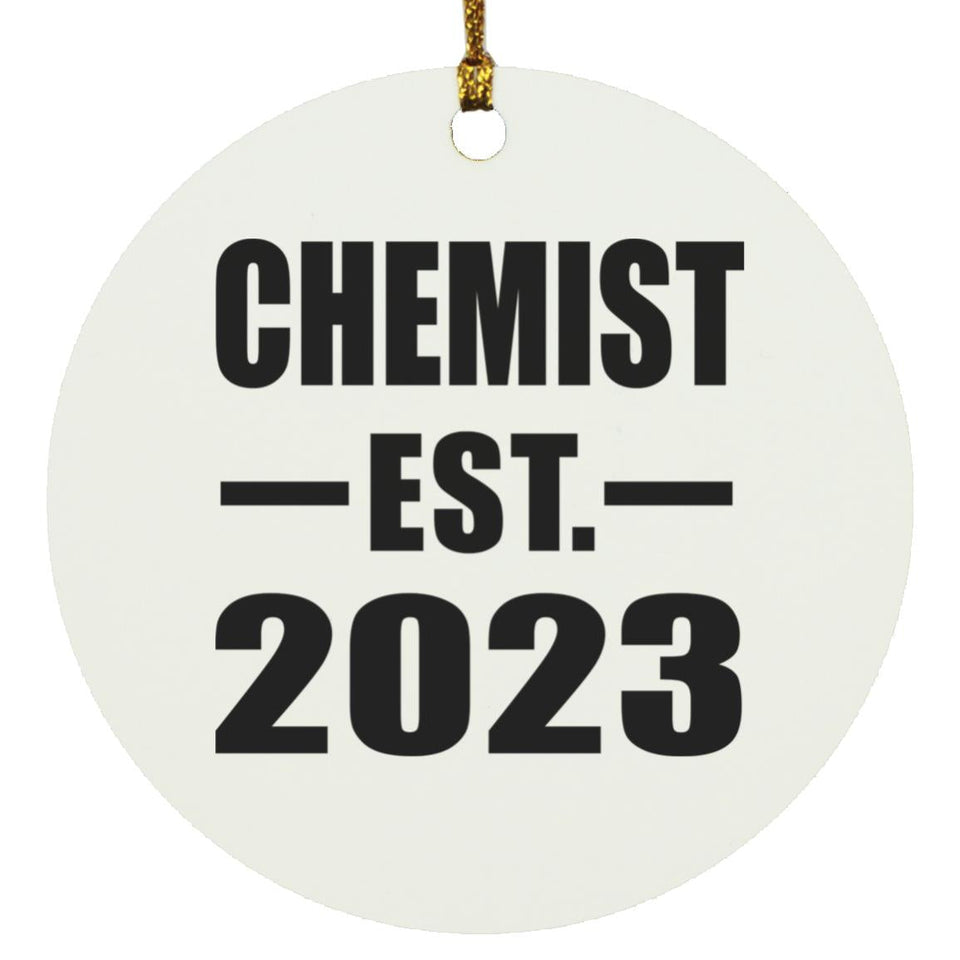 Chemist Established EST. 2023 - Circle Ornament