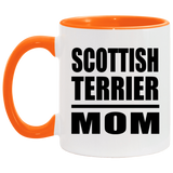 Scottish Terrier Mom - 11oz Accent Mug Orange