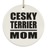 Cesky Terrier Mom - Circle Ornament