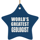 World's Greatest Geologist - Star Ornament