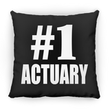 Number One #1 Actuary - Throw Pillow Black