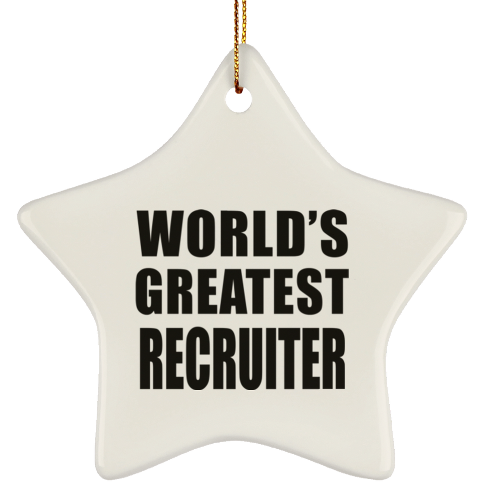 World's Greatest Recruiter - Star Ornament