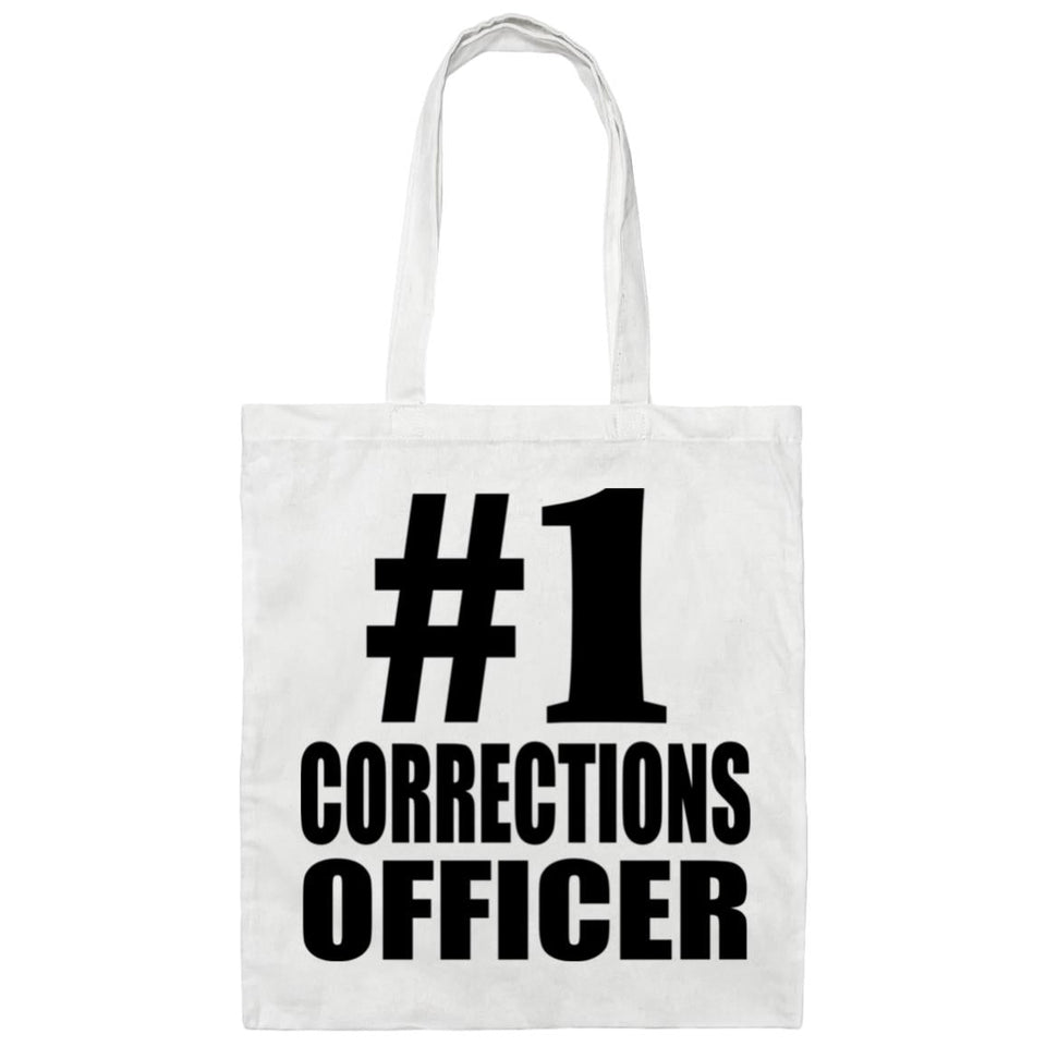 Number One #1 Corrections Officer - Tote Bag White