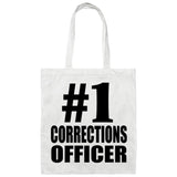Number One #1 Corrections Officer - Tote Bag White