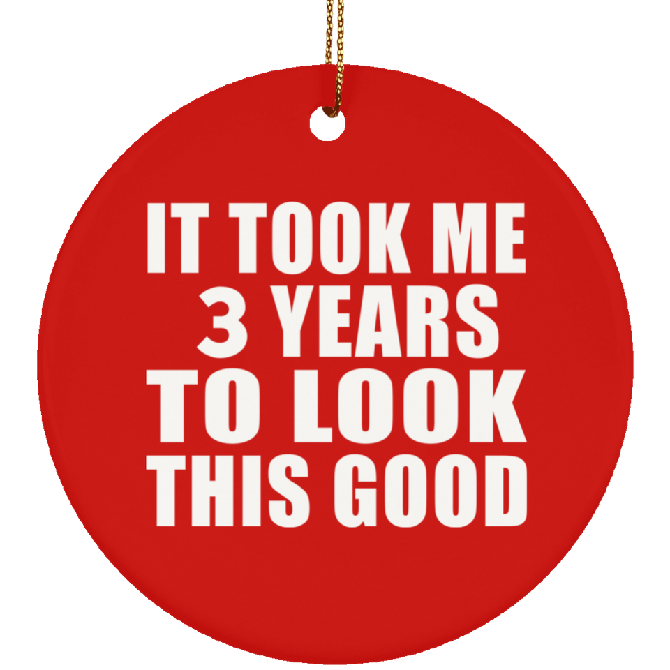 3rd Birthday Took Me 3 Years To Look This Good - Circle Ornament