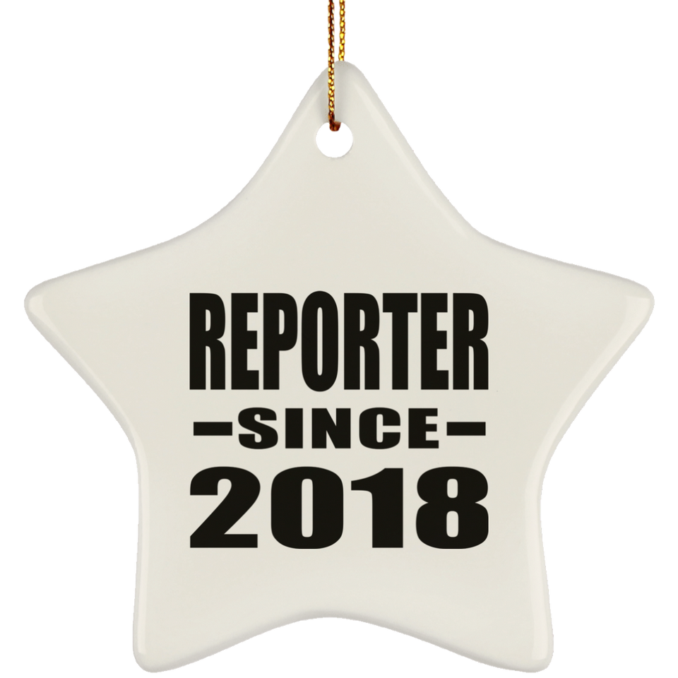 Reporter Since 2018 - Star Ornament