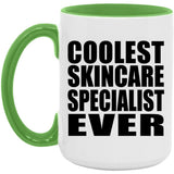 Coolest Skincare Specialist Ever - 15oz Accent Mug Green