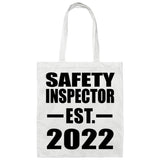 Safety Inspector Established EST. 2022 - Tote Bag White