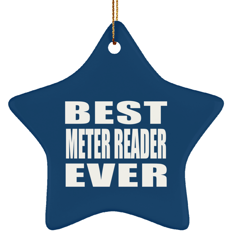 Best Meter Reader Ever - Star Ornament