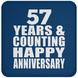 Happy 57th Anniversary 57 Years & Counting - Drink Coaster
