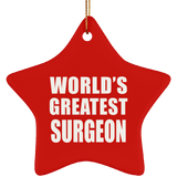 World's Greatest Surgeon - Star Ornament